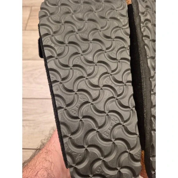 Birkenstock Arizona Soft Footbed Black Suede Sandals Mens Sz 40 L9 M7 - Picture 8 of 12